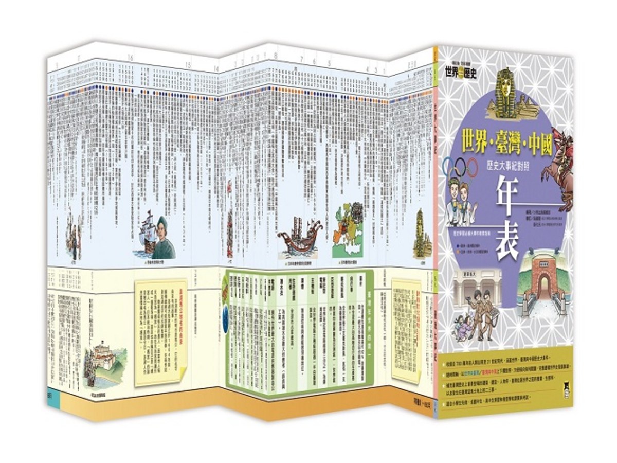 增訂版全彩漫畫世界歷史．別冊：世界．臺灣．中國歷史大事紀對照年表