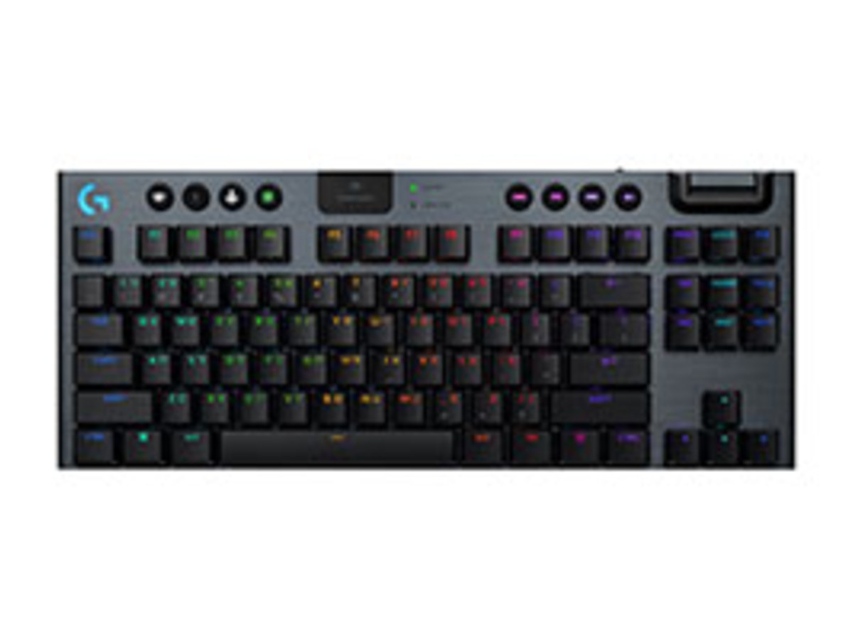 羅技G G915 X 無線 RGB 機械式 TKL 遊戲鍵盤 觸感軸 - 黑