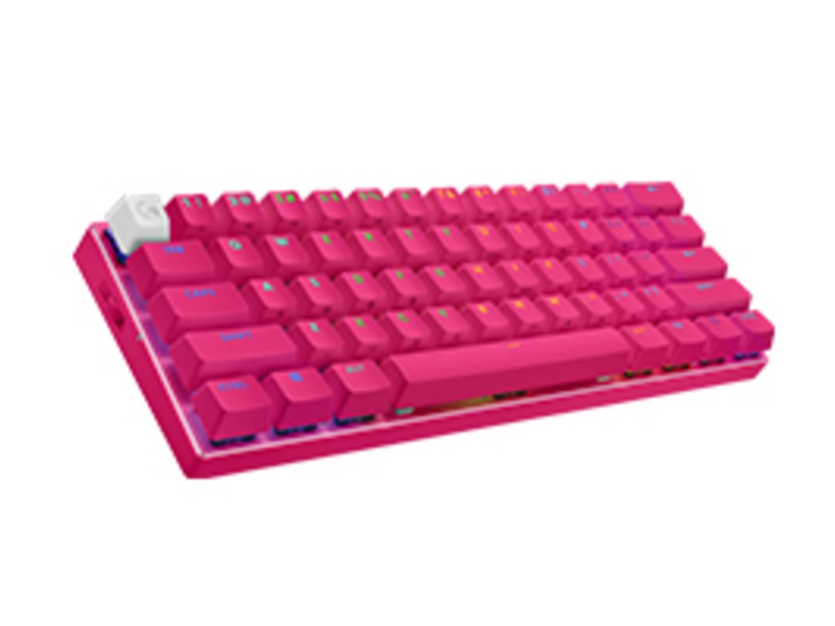 羅技G PRO X 職業機械式 60% 電競鍵盤 觸感軸 - 桃紅