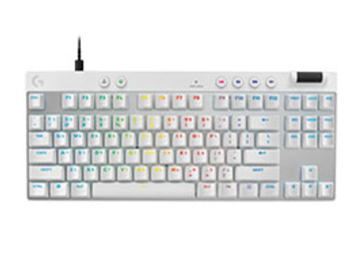 羅技G PRO X TKL RAPID 電競 鍵盤 - 白