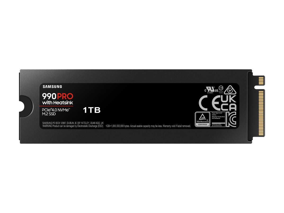 Samsung SSD 990 PROwith heatsink M.2 1TB(MZ-V9P1T0CW)