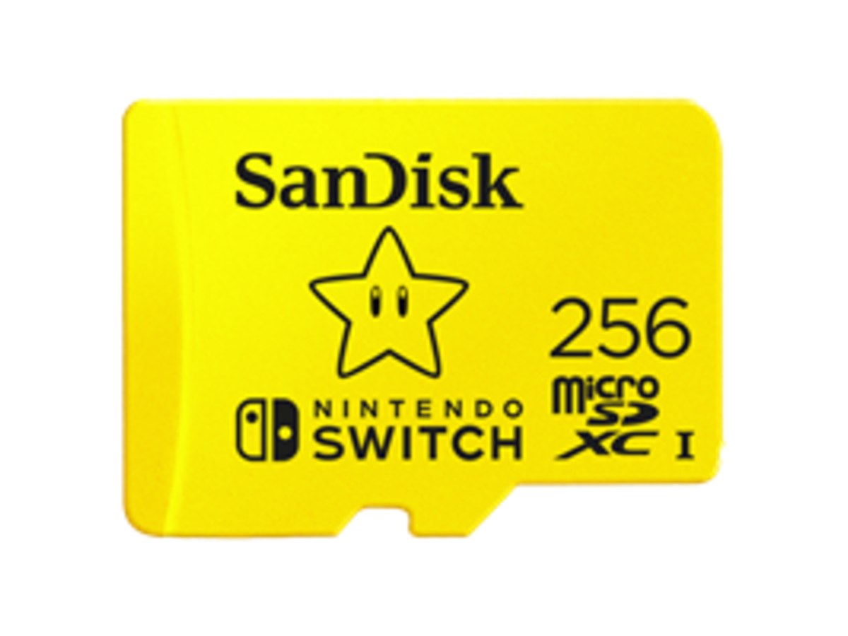 SANDISK and Nintendo Cobranded Micro SDXC 256GB, U3, C10, UHS-1, 100MB/s R, 90MB