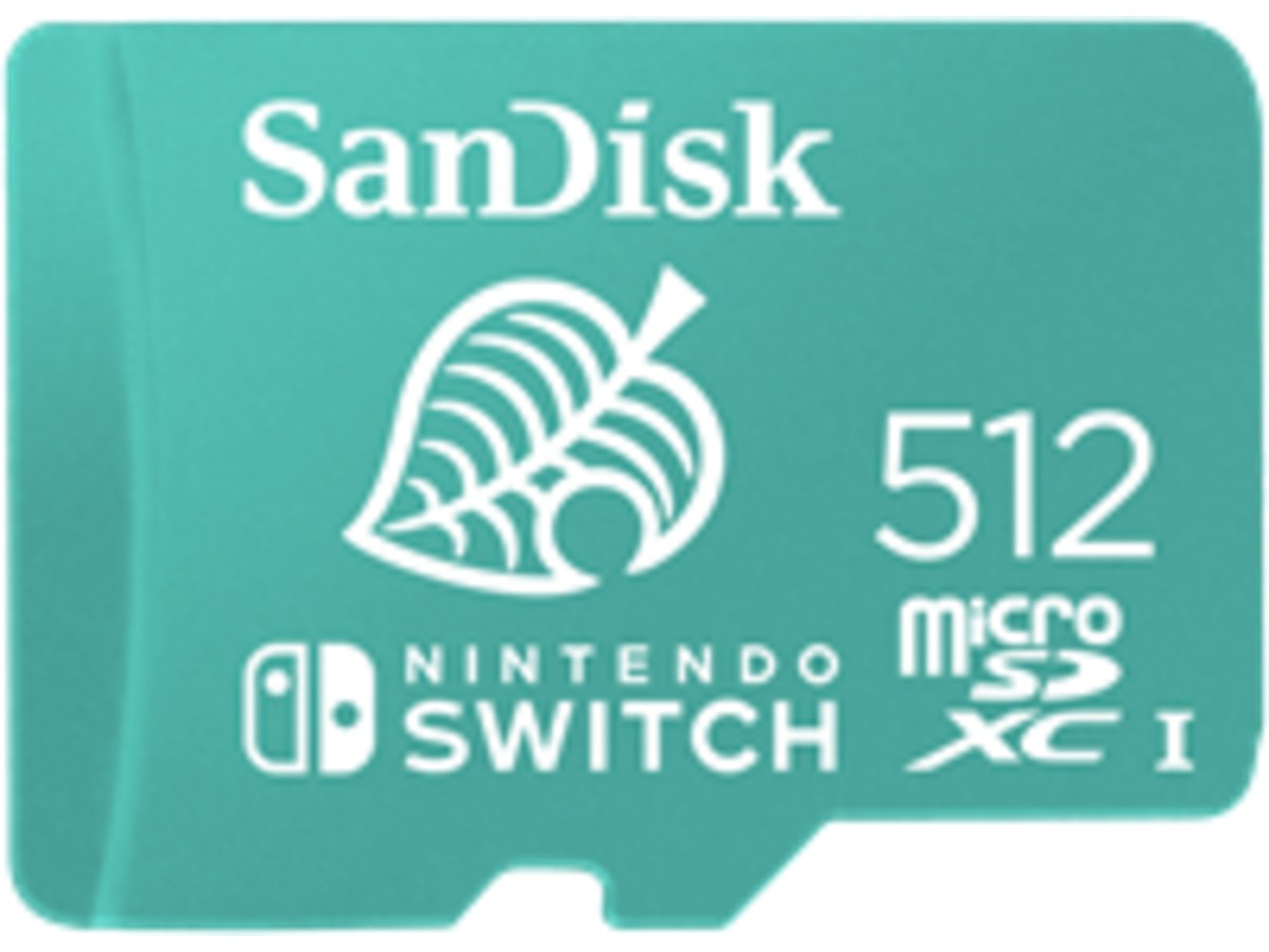SANDISK and Nintendo Cobranded Micro SDXC 512GB, U3, C10, UHS-1, 100MB/s R, 90MB