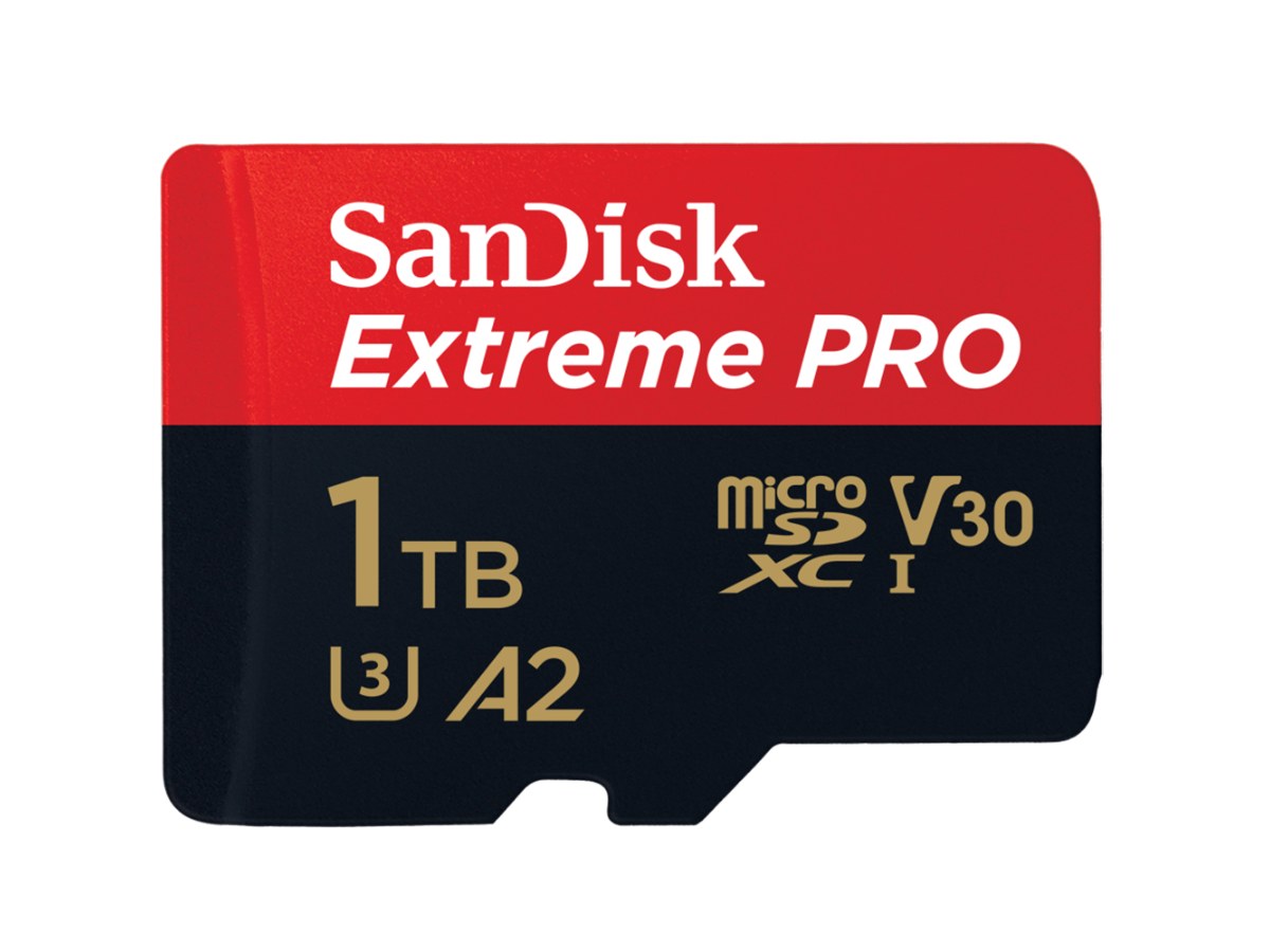 SanDisk Extreme Pro microSDXC 1TB, V30, U3, C10, A2, UHS-I, 200MB/s R, 140MB/s