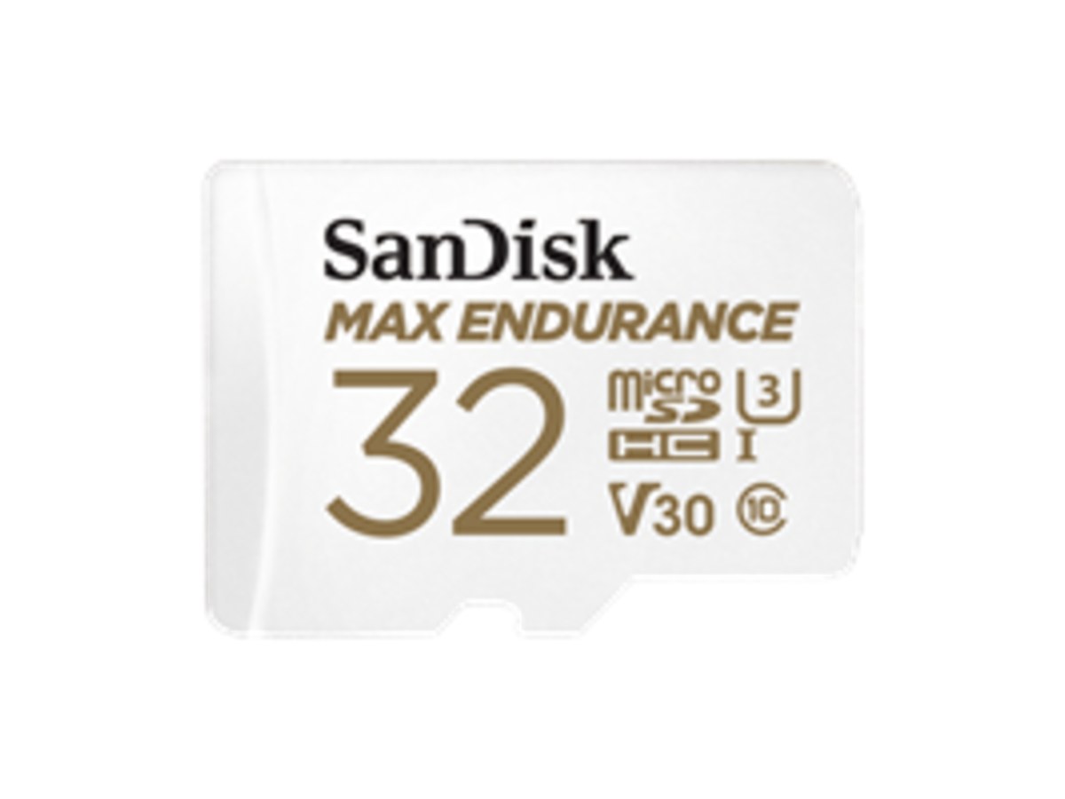 SANDISK MAX ENDURANCE Micro SDHC Card 32GB/(15,000 Hrs)/UHS-I/C10/U3/V30/100MB/4