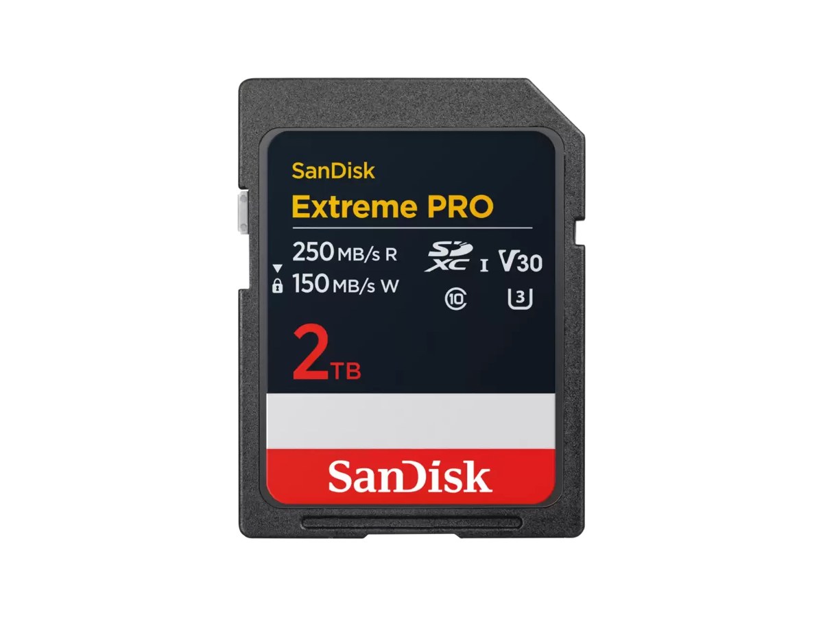 SanDisk SDSDXXD-2T00-GN4IN,Extreme Pro SD,250/150MB/s RW,C10,UHS-I,U 記憶卡