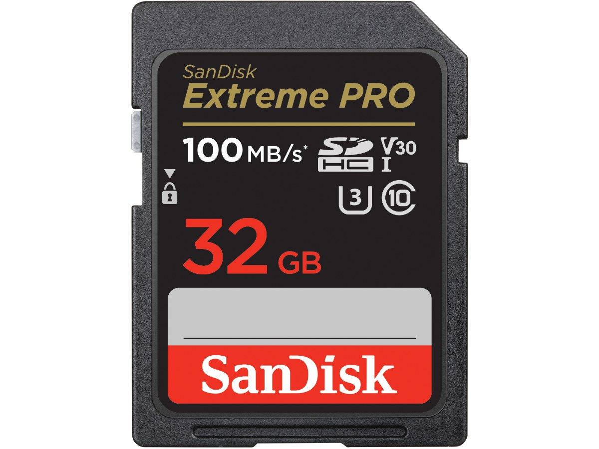 SanDisk Extreme Pro SDHC 32GB, U3, C10, V30, UHS-I, 100MB/s R, 90MB/s W 記憶卡