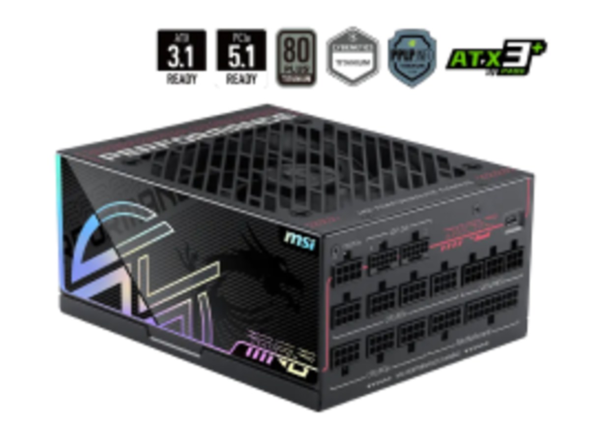 微星 MPG Ai1300TS PCIE5 電源供應器