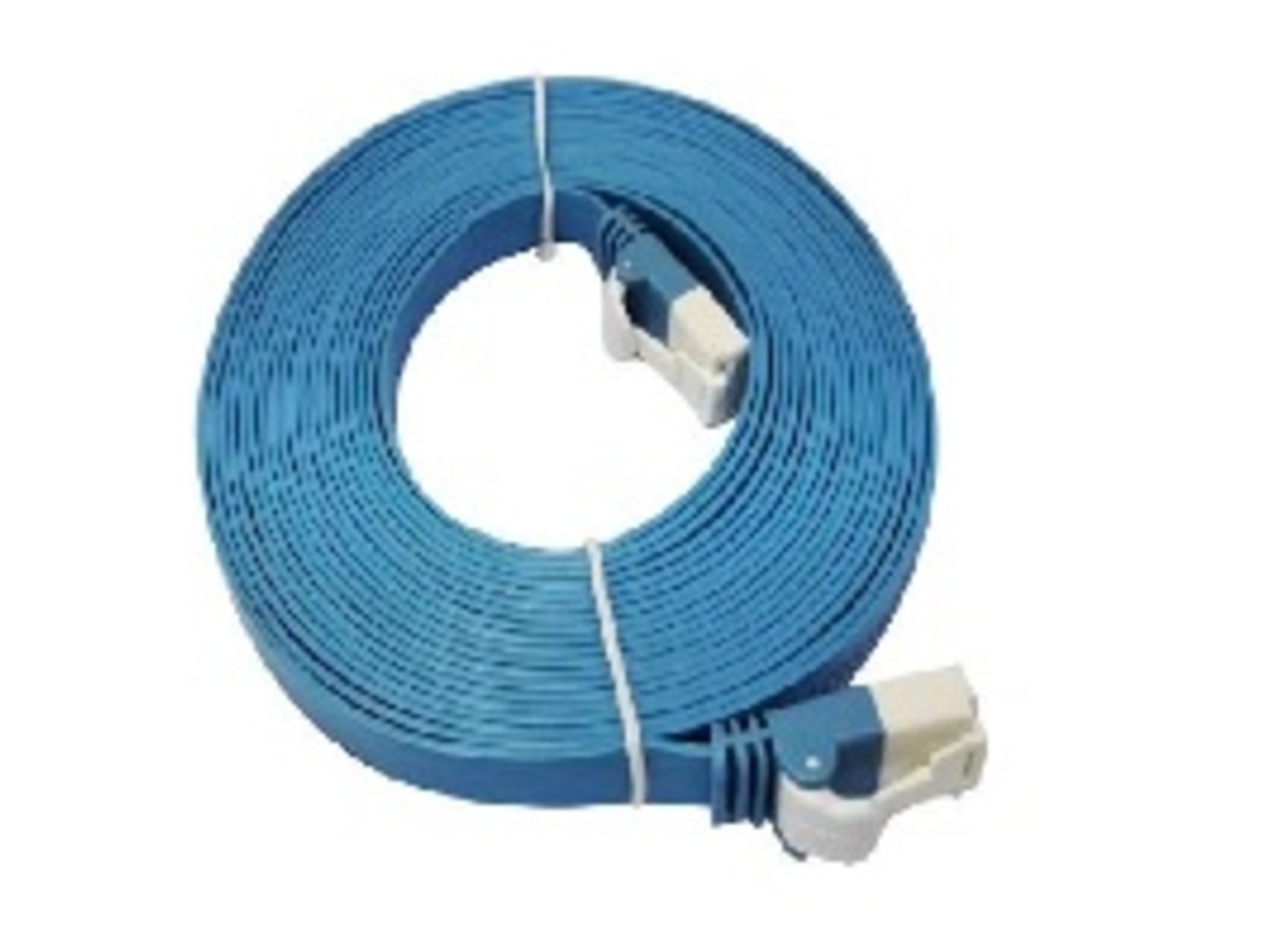 D-link NCB-C6UBLUF2-10 10M Cat.6 UTP高速扁平網路線(藍色)