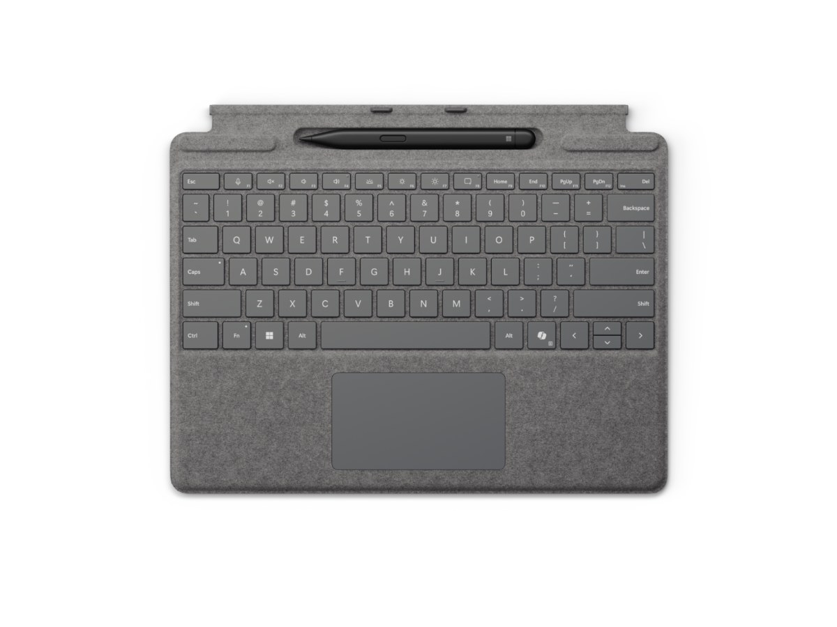 Surface Pro 13吋 特製版鍵盤與超薄手寫筆2 (Copilot) 白金