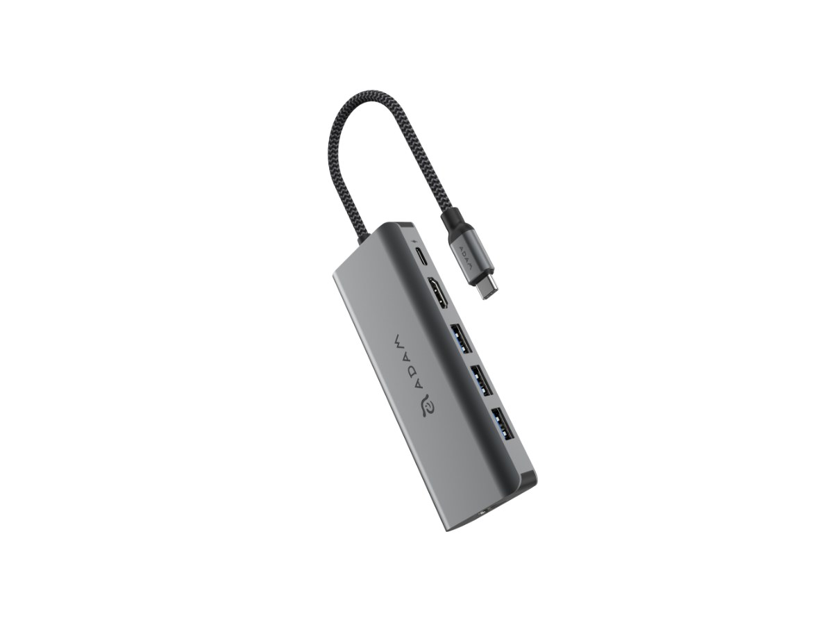 亞果元素 HUB A01s USB-C 4K 六合一集線器(灰)