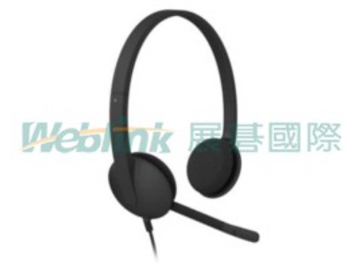 羅技 H340 有線耳機麥克風-黑