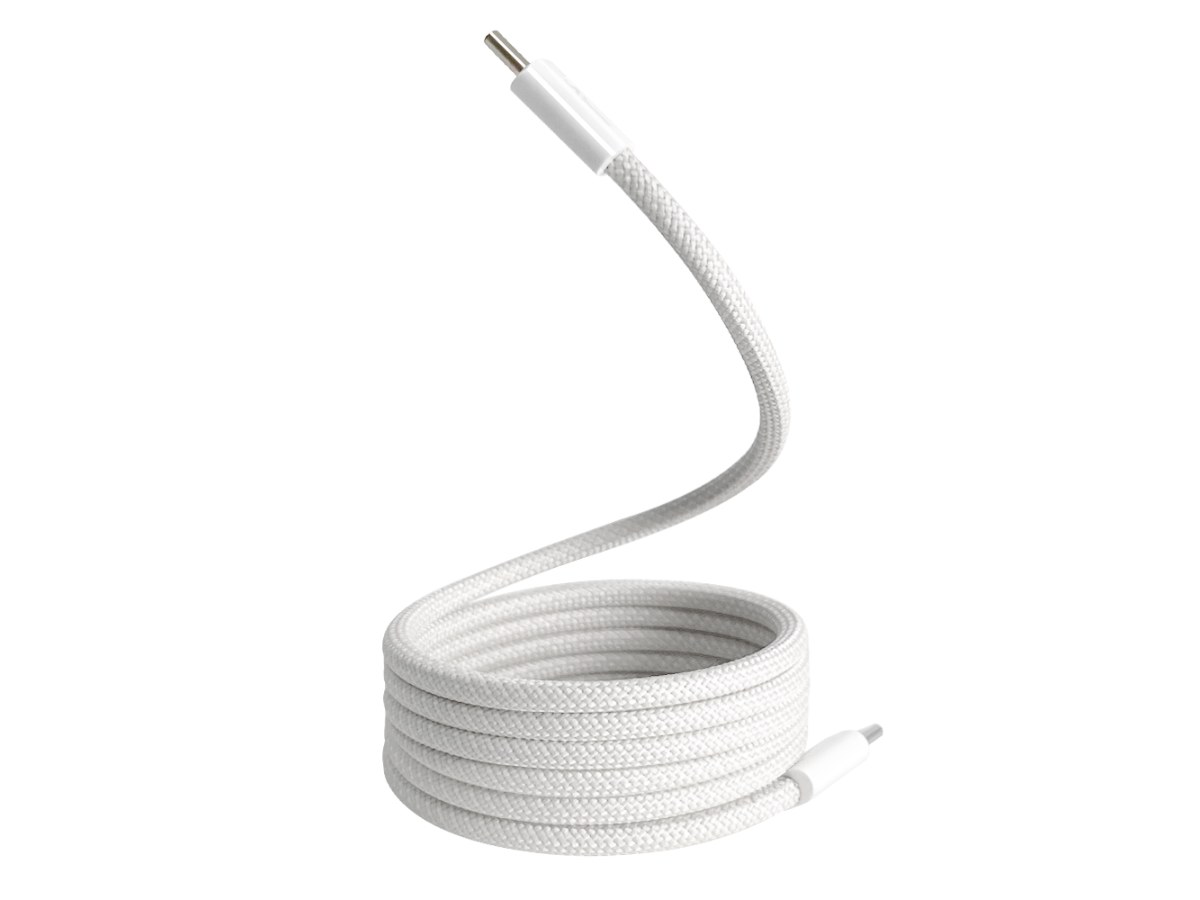 【Apone】MagMag 魔吸 USB-C to USB-C 充電傳輸線 - 1.2M 灰白色