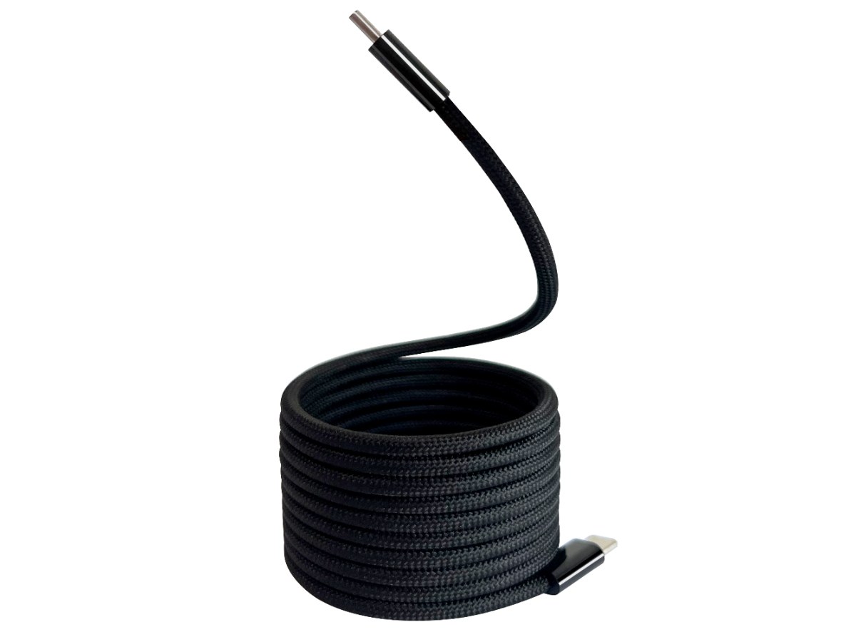 【Apone】MagMag 魔吸 USB-C to USB-C 充電傳輸線 - 2.0M 墨黑色