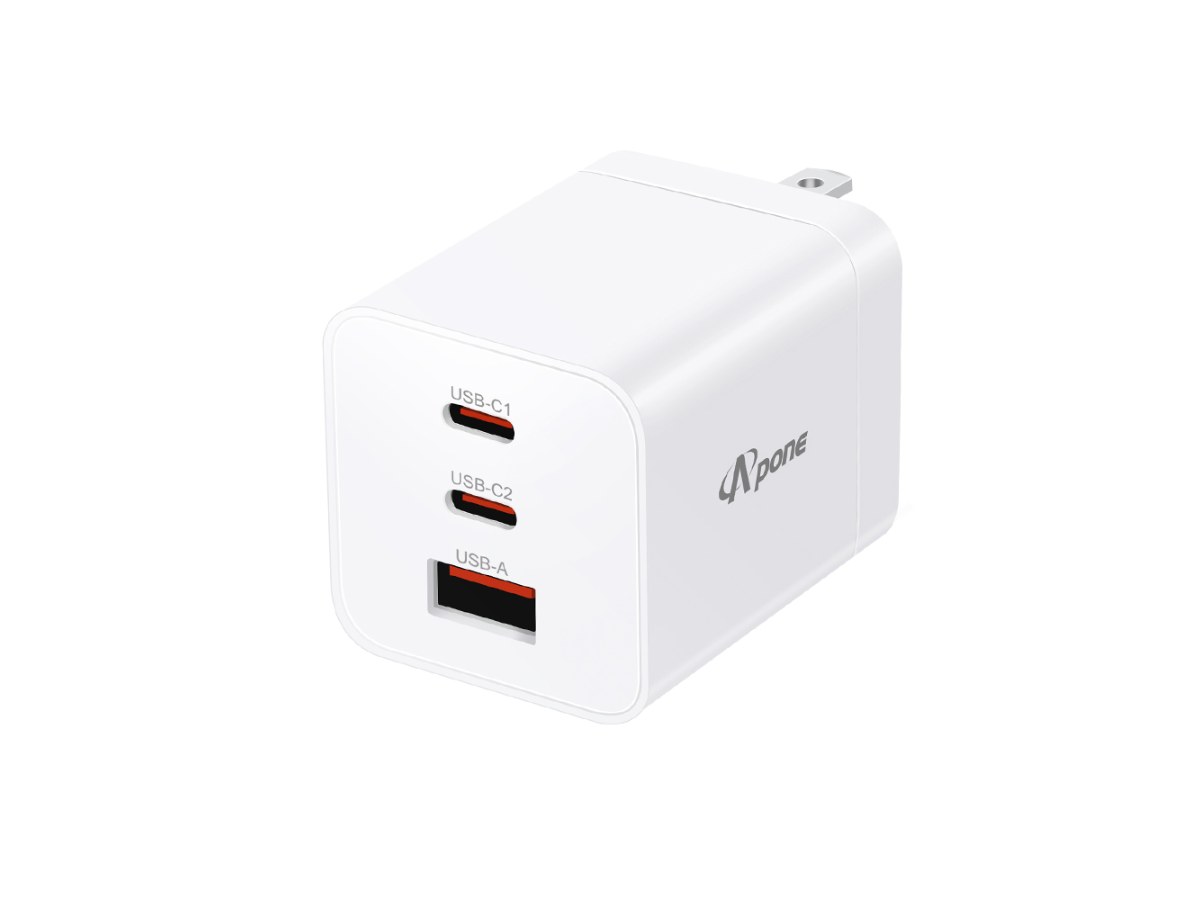 【Apone】Speedy 65W GaN 氮化鎵 3孔 快充充電器