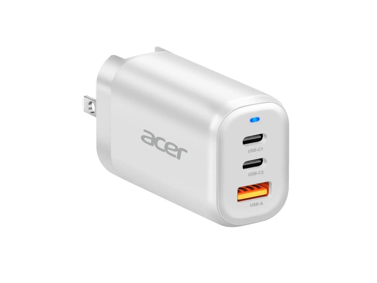 Acer 65W GaN 氮化鎵PD 充電器(質感白);★