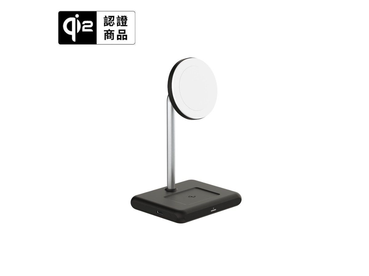 Allite WQ1 2+1 磁吸無線充電座(沉穩黑)