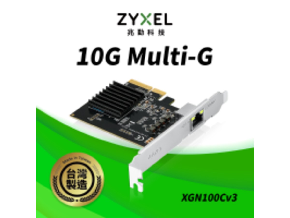 ZYXEL XGN100C V3-TW 五速 10G 單埠有線網路卡