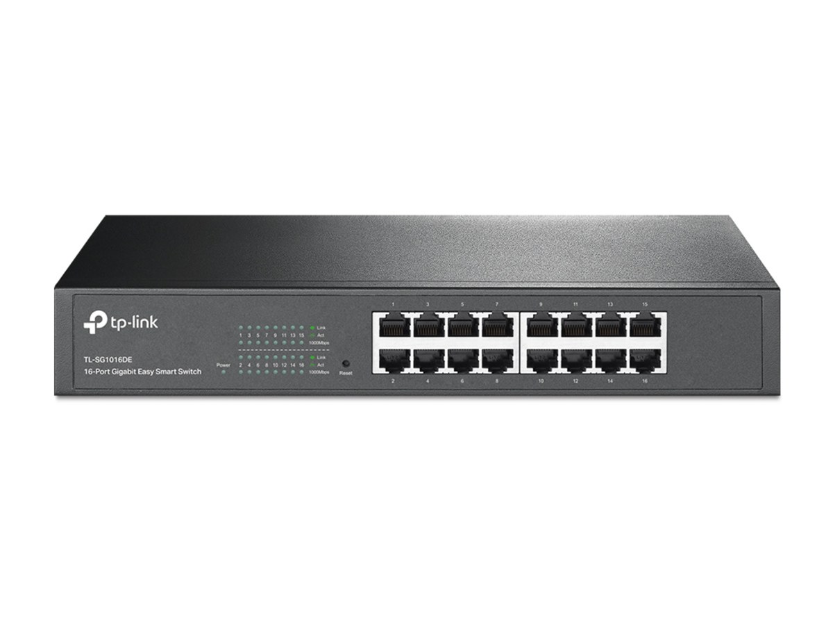 TP-LINK (商用) TL-SG1016DE 16埠Gigabit簡易智慧型交換器