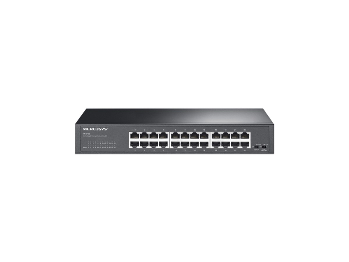 MERCUSYS (水星) 24 埠 Gigabit 桌上型交換器 (鐵殼)-MS124GS