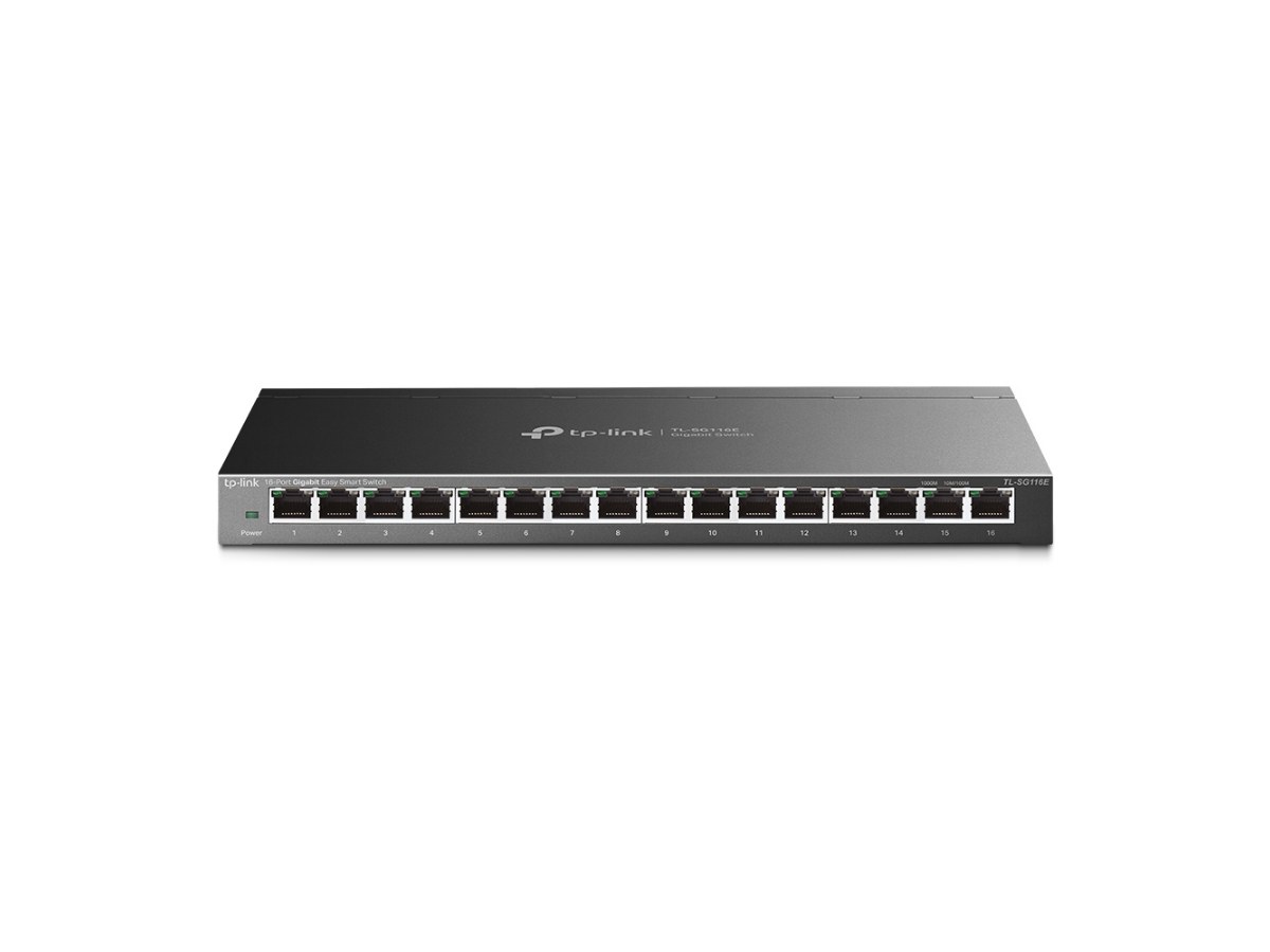 TP-LINK (商用) TL-SG116E 16埠Gigabit簡易智慧型交換器