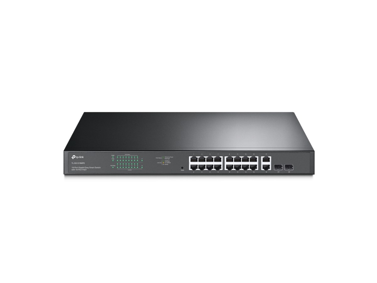 TP-LINK (商用) TL-SG1218MPE 18 埠 Gigabit 簡易智慧型交換器(含 16 埠 PoE+)