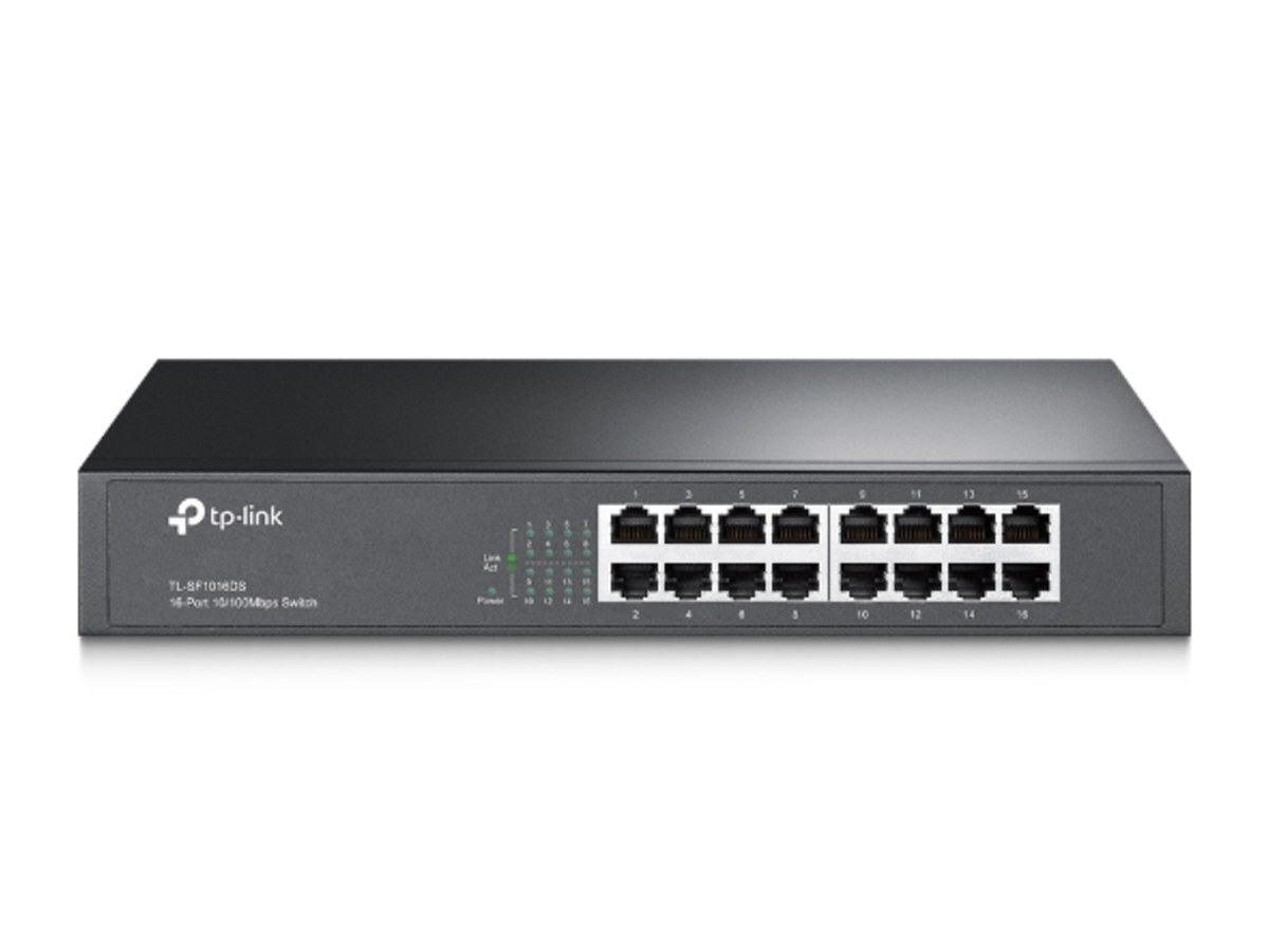 TP-LINK (家用) TL-SF1016DS 16 埠 10/100Mbps 交換器