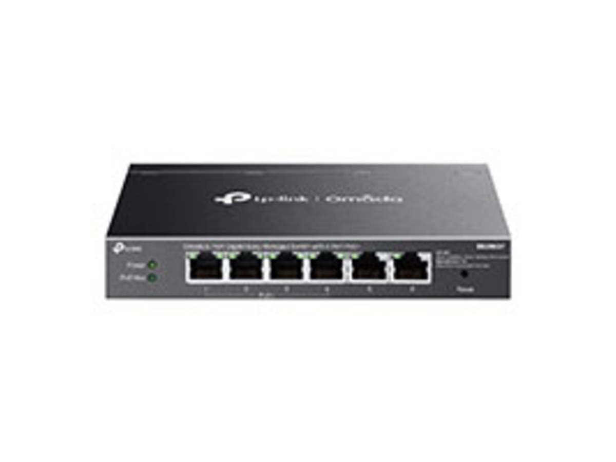 TP-LINK (商用) ES206GP 6 埠 Gigabit 簡易管理型交換器 (含 4 埠 PoE+)