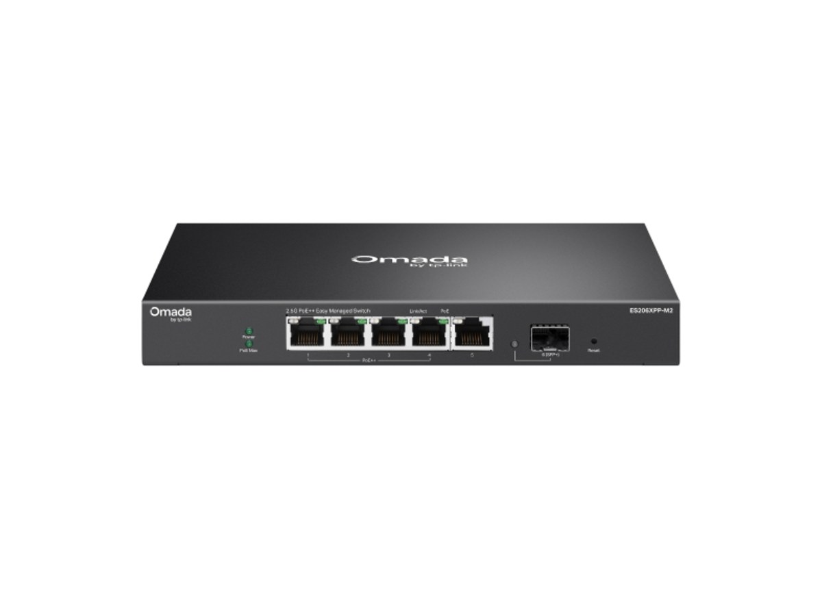 TP-LINK (商用) ES206XPP-M2 Omada 5 埠 2.5GBASE-T 和 1 埠 10GE SFP+ 簡易管理型交