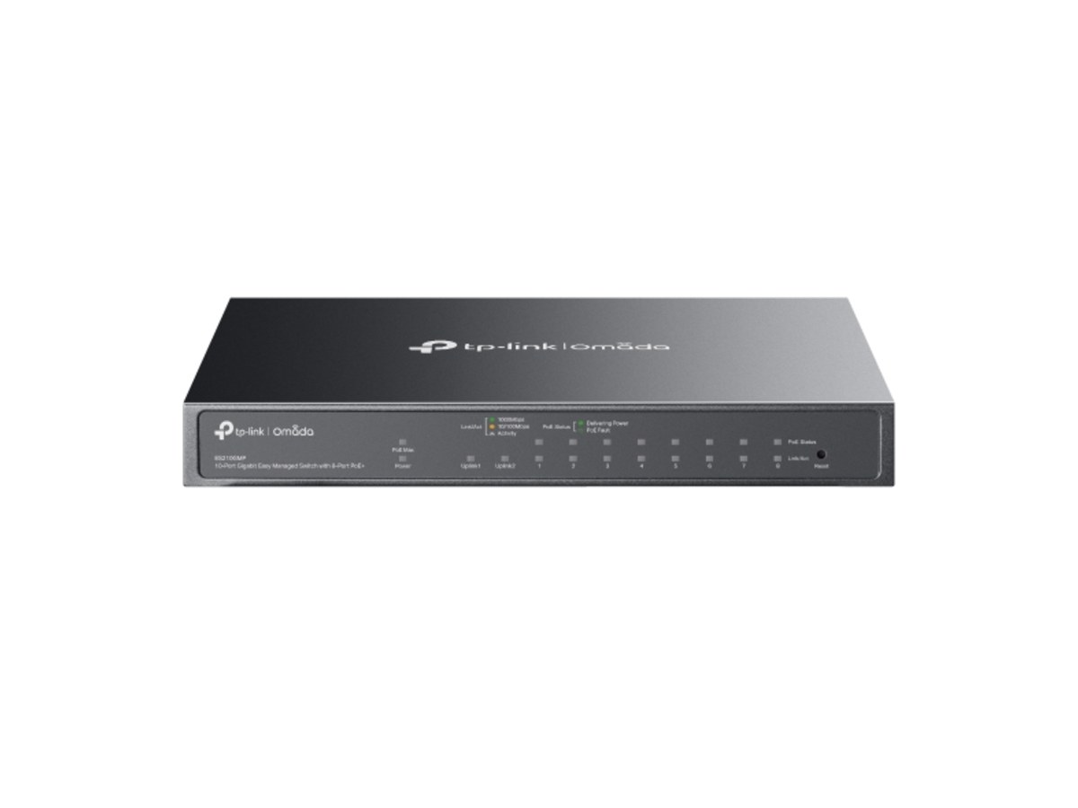 TP-LINK ES210GMP Omada 10 埠 Gigabit 簡易管理型交換器 (含 8 埠 PoE+)
