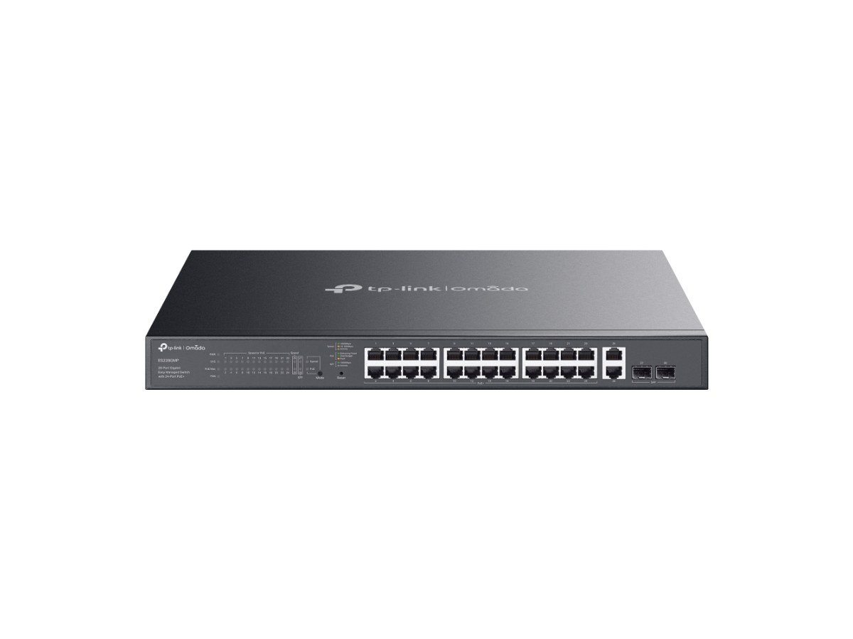 TP-LINK ES228GMP Omada 28 埠 Gigabit 簡易管理型交換器 (含 24 埠 PoE+)
