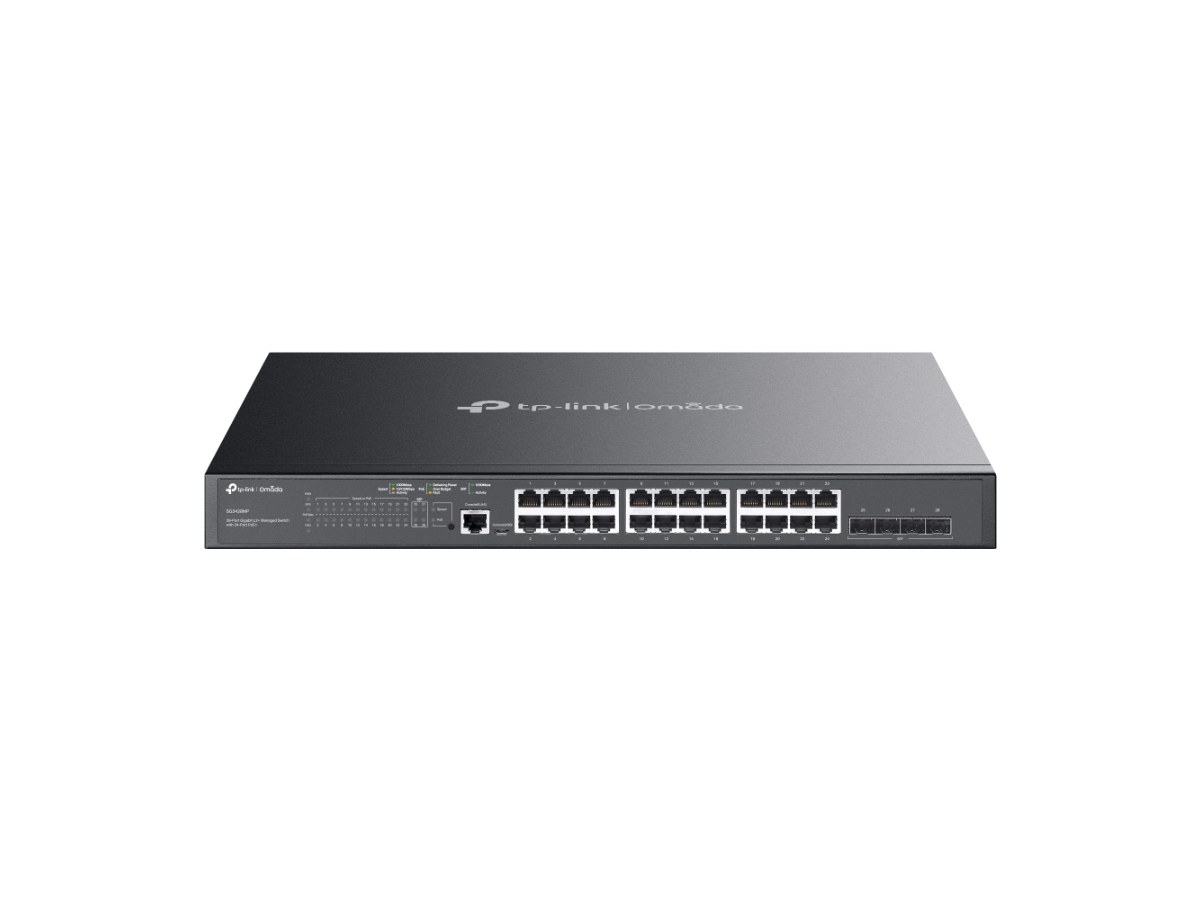 TP-LINK (商用) SG3428MP Omada 28 埠 Gigabit L2+ 管理型交換器 (含 24 埠 PoE+)