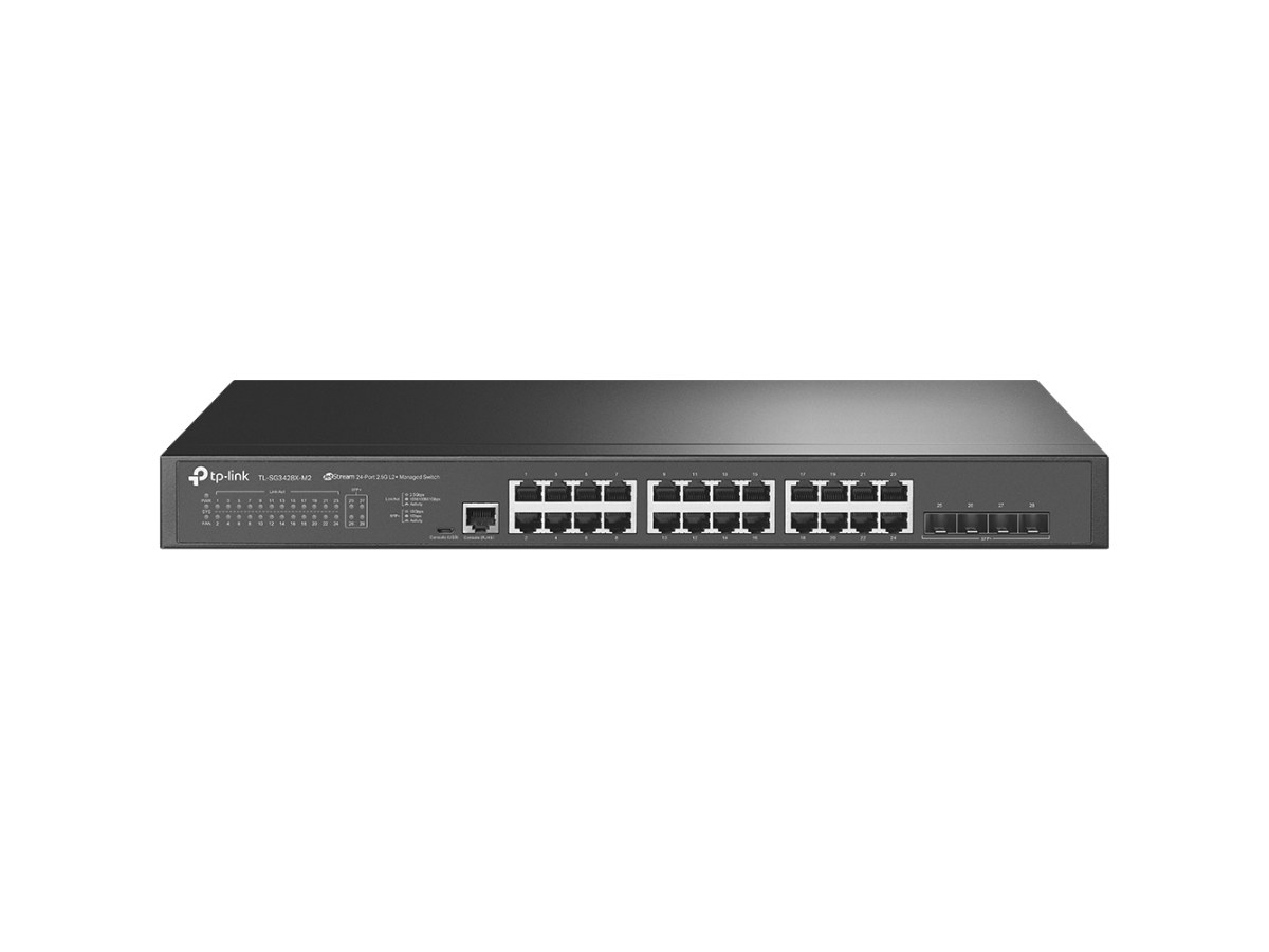 TP-LINK (商用) JSG3428X-M2 etStream 24 埠 2.5GBASE-T L2+ 管理型交換器 (含 4 個 1