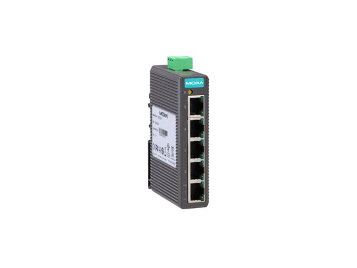 MOXA EDS-205/ 5埠入門級非網管型乙太網路交換器