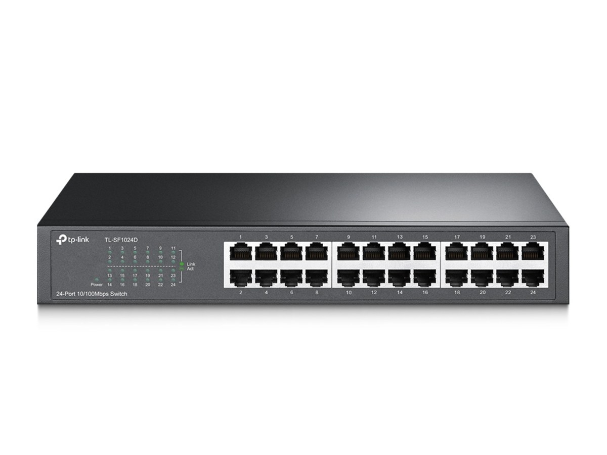 TP-LINK (家用) TL-SF1024D 24 埠 10/100Mbps 桌上/機架式交換器
