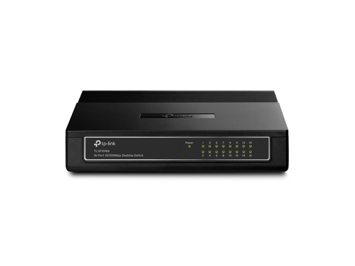 TP-LINK (家用) TL-SF1016D 16 埠 10/100Mbps 桌上型交換器