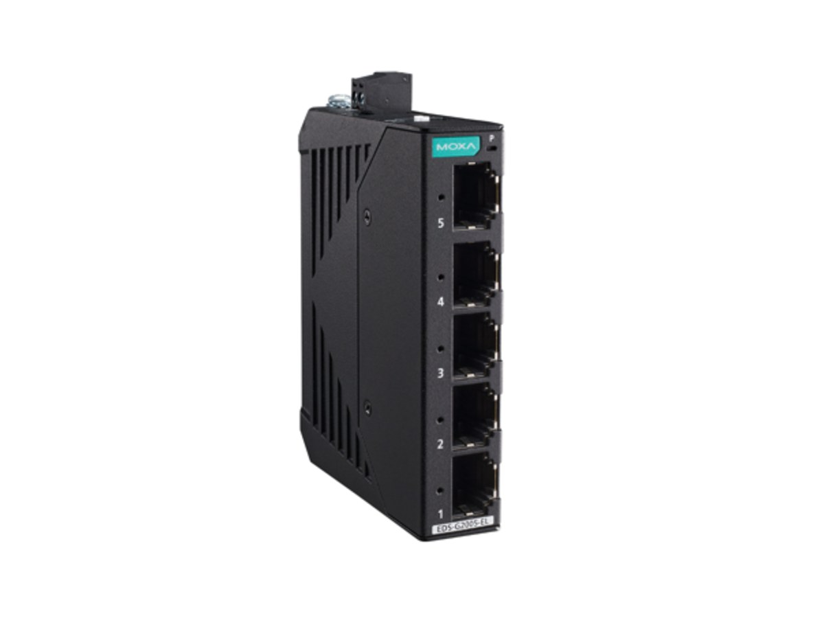 Moxa EDS-G2005-ELP_ 5埠全Gigabit非網管型網路交換器(膠殼)