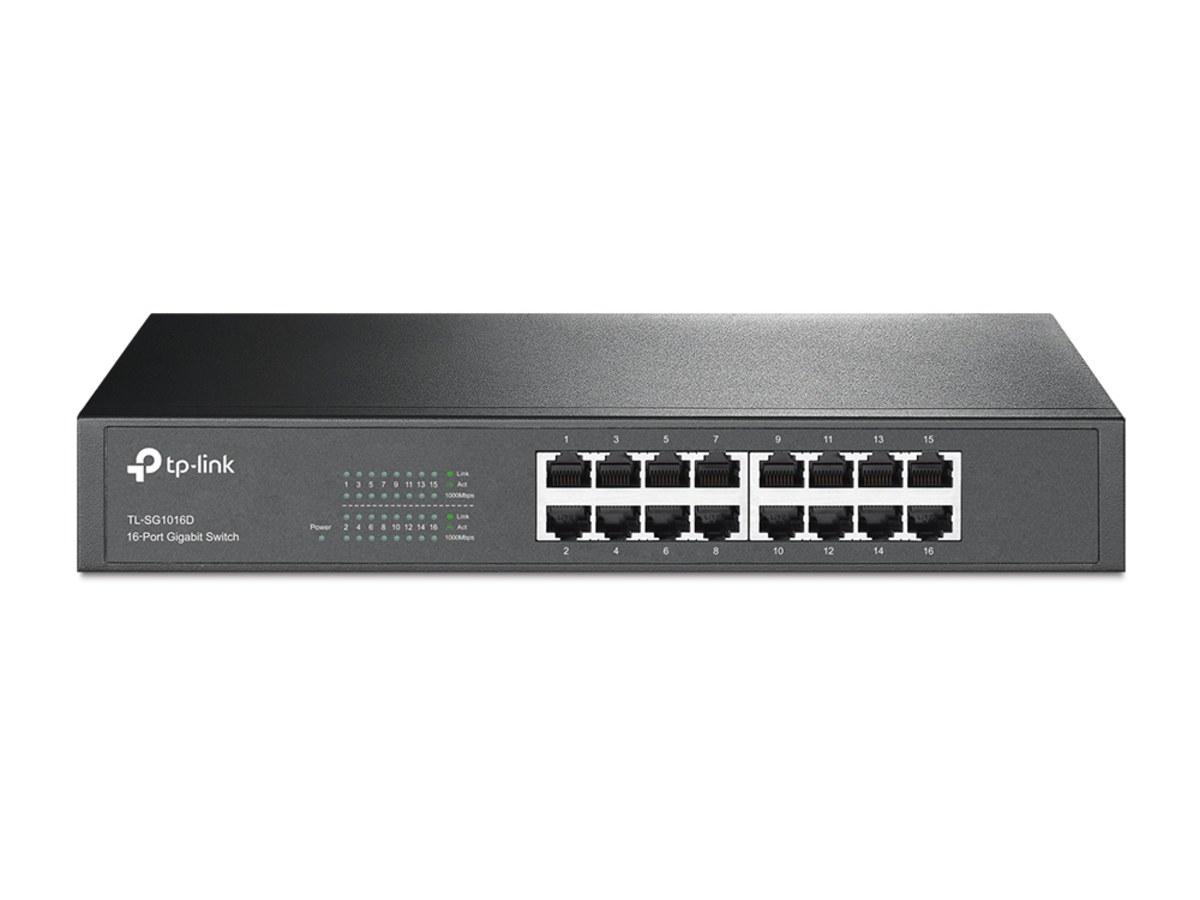 TP-LINK (家用) TL-SG1016D 16 埠 Gigabit 交換器