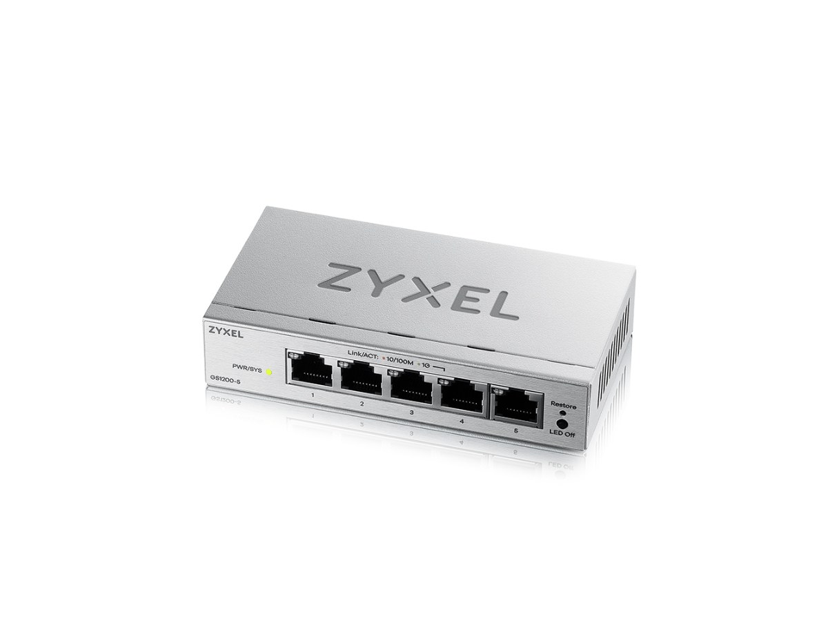 ZYXEL GS1200-5 V3 5埠GbE網頁管理型GbE交換器