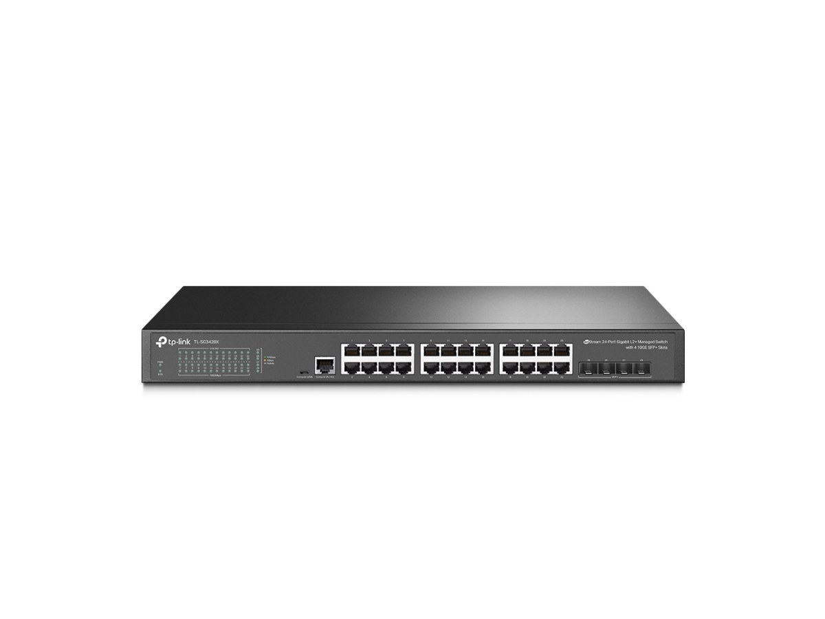 TP-LINK (商用) SG3428X 24 埠 Gigabit L2+ 管理型交換器(含 4 個 10GE SFP+ 插槽