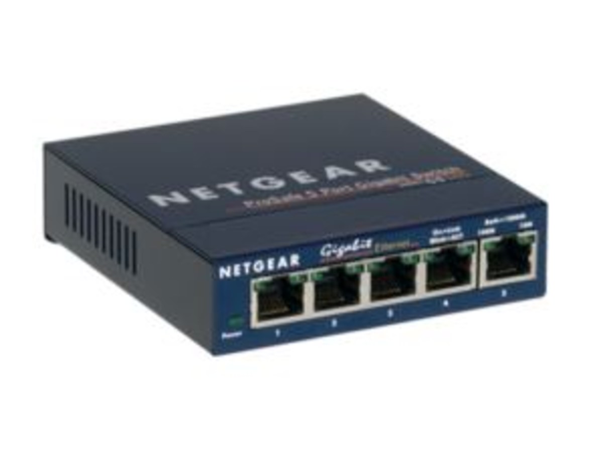 NETGEAR GS105 5埠Giga無網管型交換器