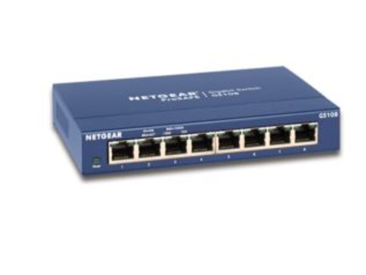 NETGEAR GS108 8埠Giga無網管型交換器