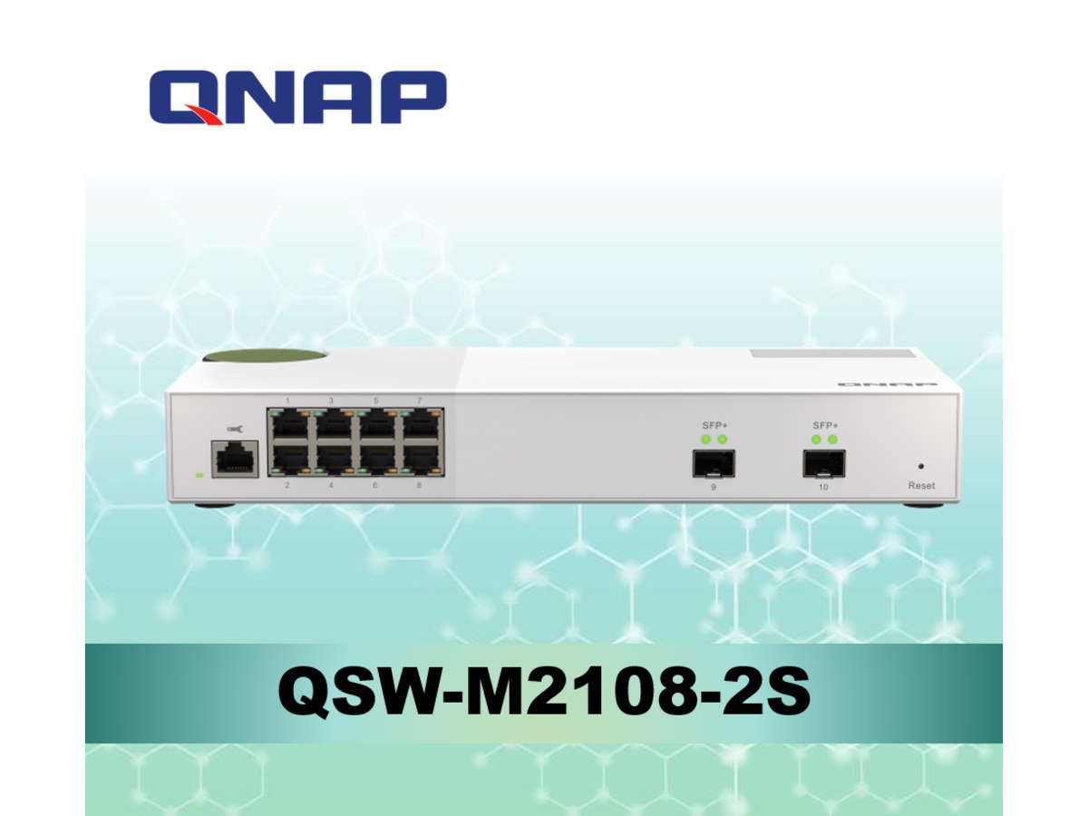 QNAP QSW-M2108-2S L2 Web 管理型交換器