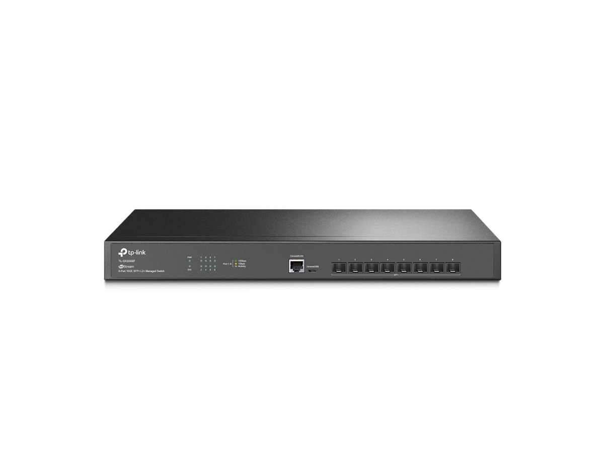 TP-LINK (商用) SX3008F 8埠 10GE SFP+ L2+ 管理型交換器