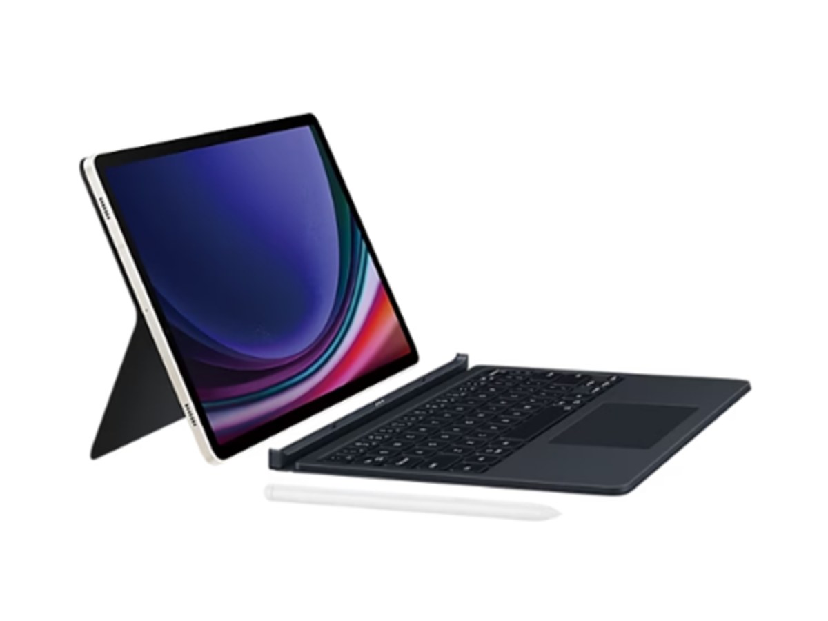 Samsung Galaxy Tab S9 5G 鍵盤組 米霧白