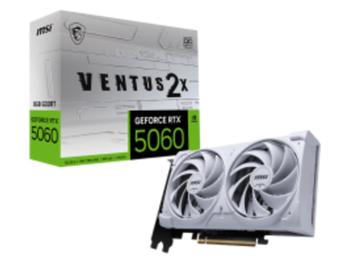 微星 GeForce RTX 5060 8G VENTUS 2X OC WHITE