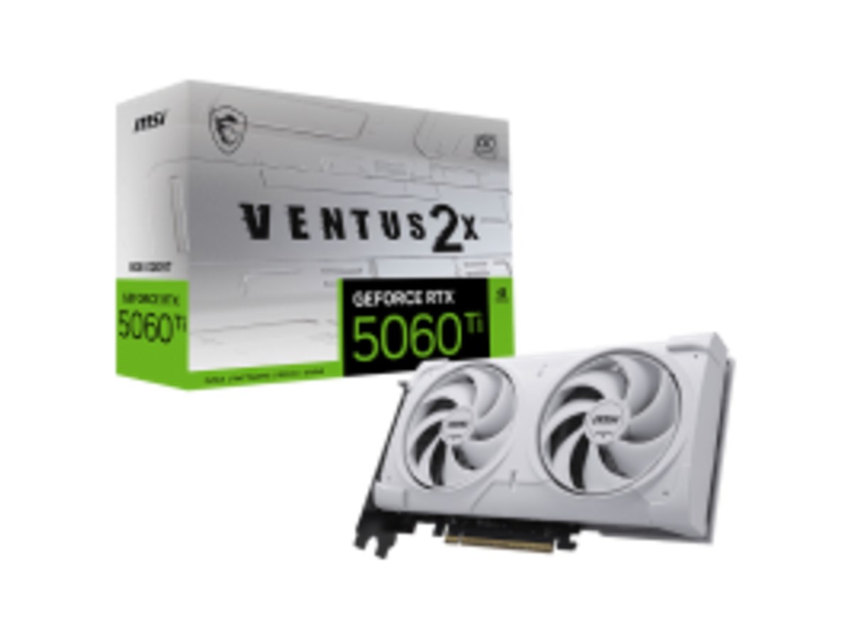微星 GeForce RTX 5060 Ti 8G VENTUS 2X OC WHITE PLUS