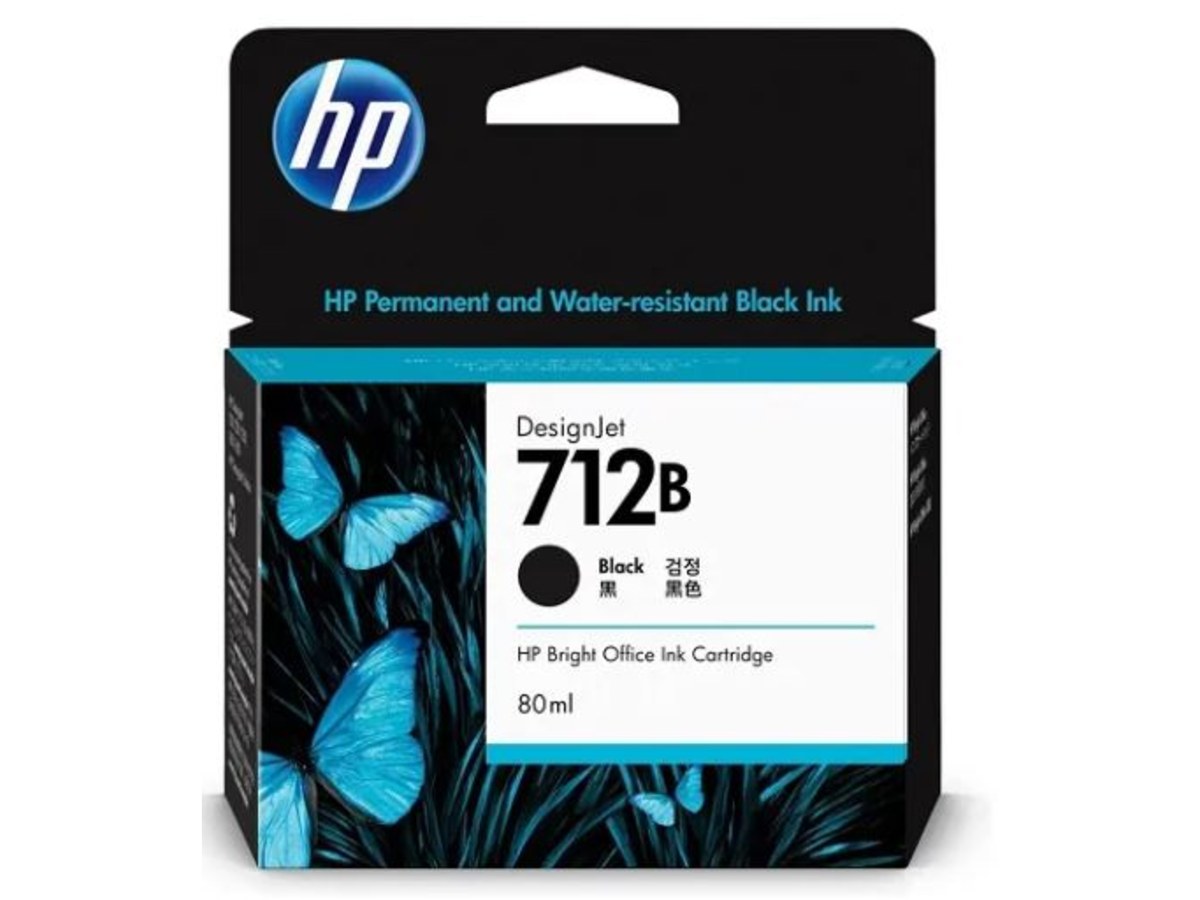 HP 712B 80ml黑色墨水匣 3ED29A