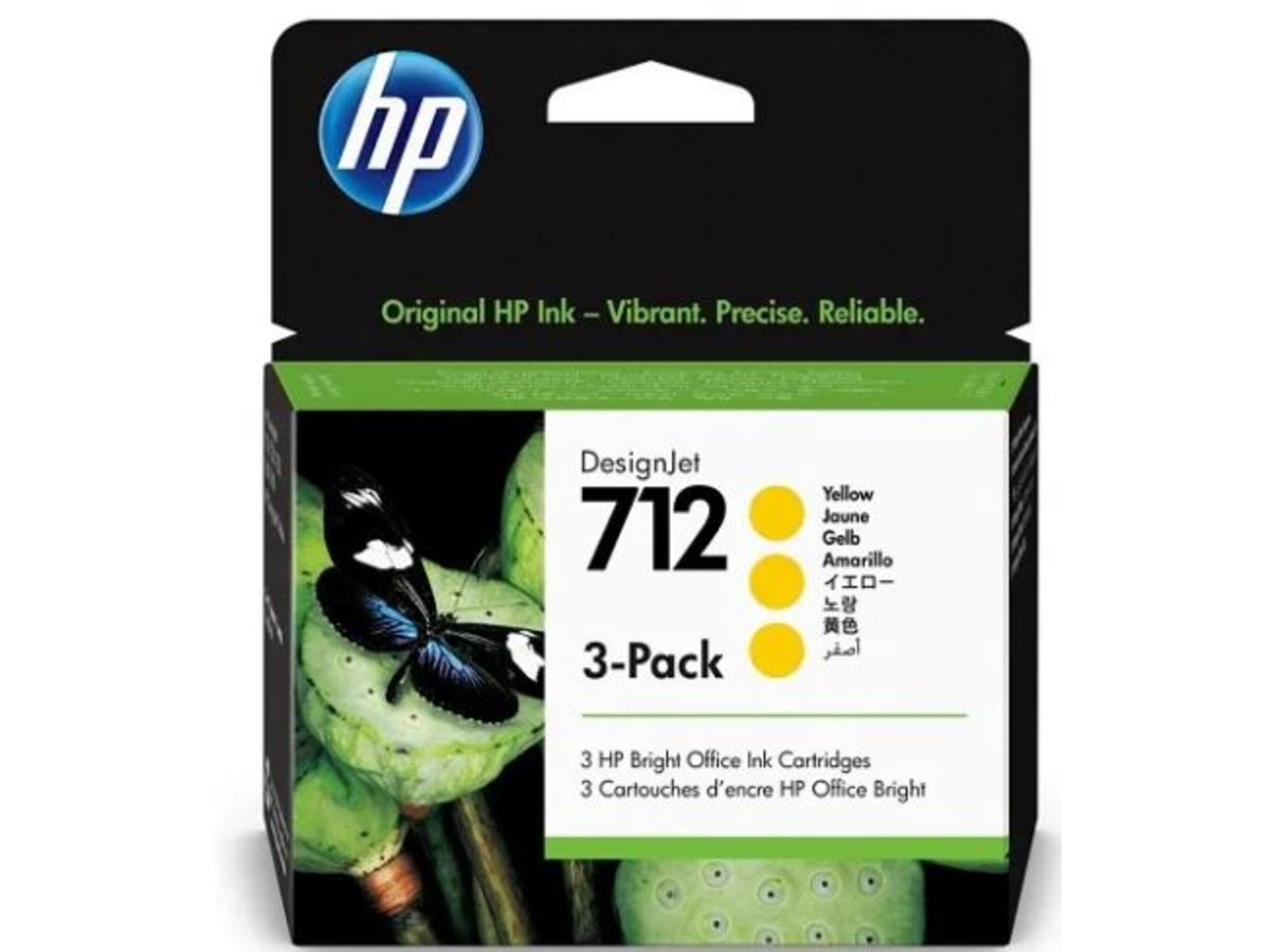 HP 712 29ml 黃色墨水匣 3入裝 3ED79A