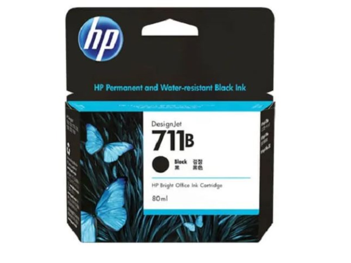 HP 711B 80ml 黑色墨水匣 3WX01A